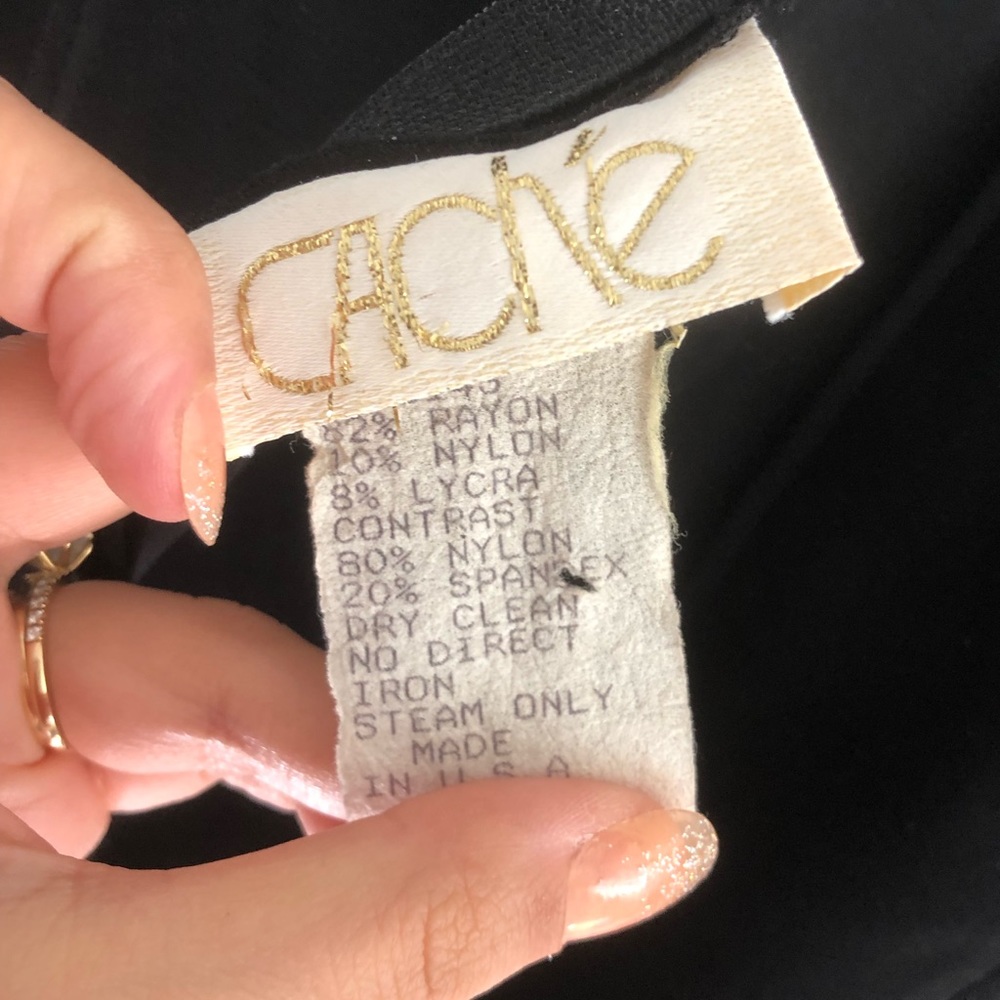 Vintage Caché Sheer Bodycon Cocktail Mini Dress | Small - Picture 6 of 6